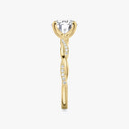 The Twisted Classic Round Brilliant White Gold Engagement Ring