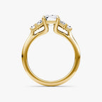 The Five Stone Heirloom Emerald White Gold Engagement Ring