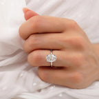 The Signature Oval White Gold Engagement Ring