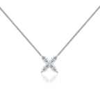 Marquise Diamond Flower Necklace