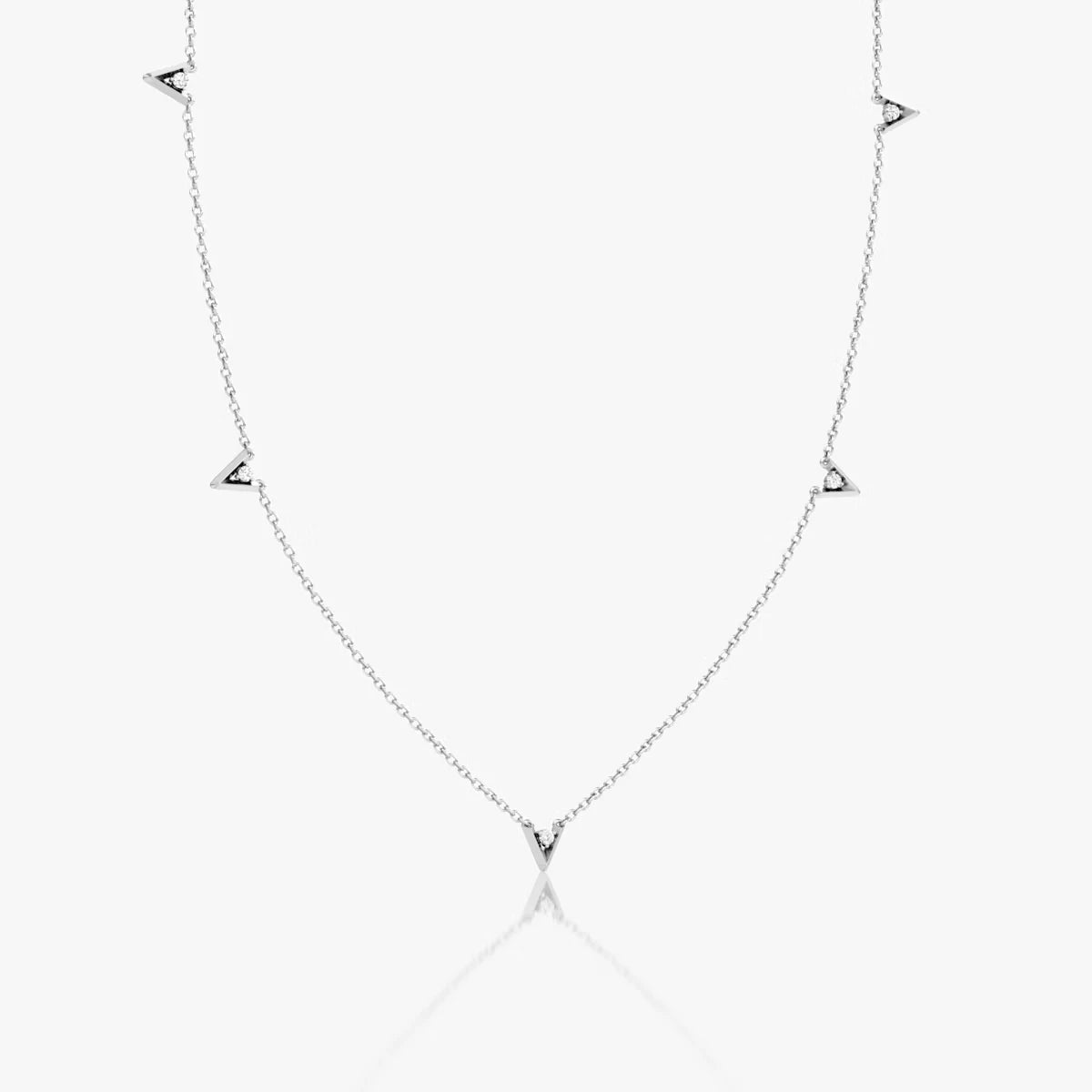 Emari V Petite Station Necklace