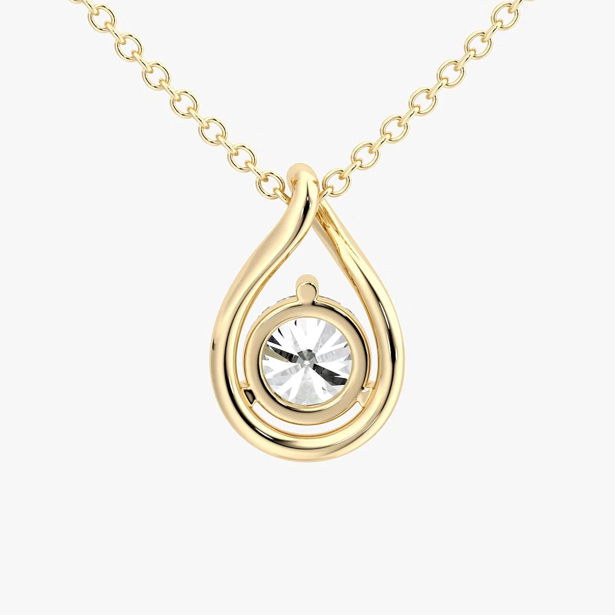 Pear Silhouette Necklace