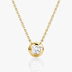 Dome Solitaire Necklace