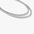 Celestial Double Strand Tennis Necklace