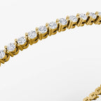 Tennis Bracelet | Round Brilliant | 14k | Yellow Gold | diamondSize: petite | c