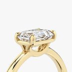 The Signature Emerald Yellow Gold Engagement Ring