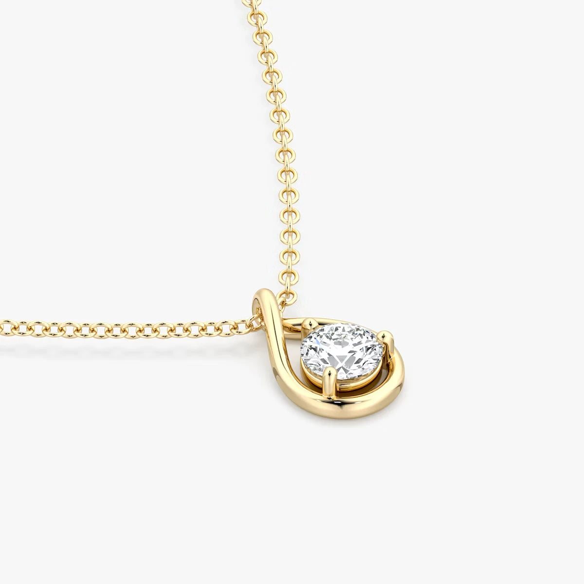 Pear Silhouette Necklace