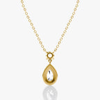 Signature Pear Drop Halo Necklace