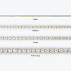 Tennis Bracelet | Round Brilliant | 14k | Yellow Gold | diamondSize: petite | c