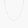 Knife-Edge Bezel Station Necklace