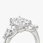 The Three Stone Oval Yellow Gold Engagement Ring