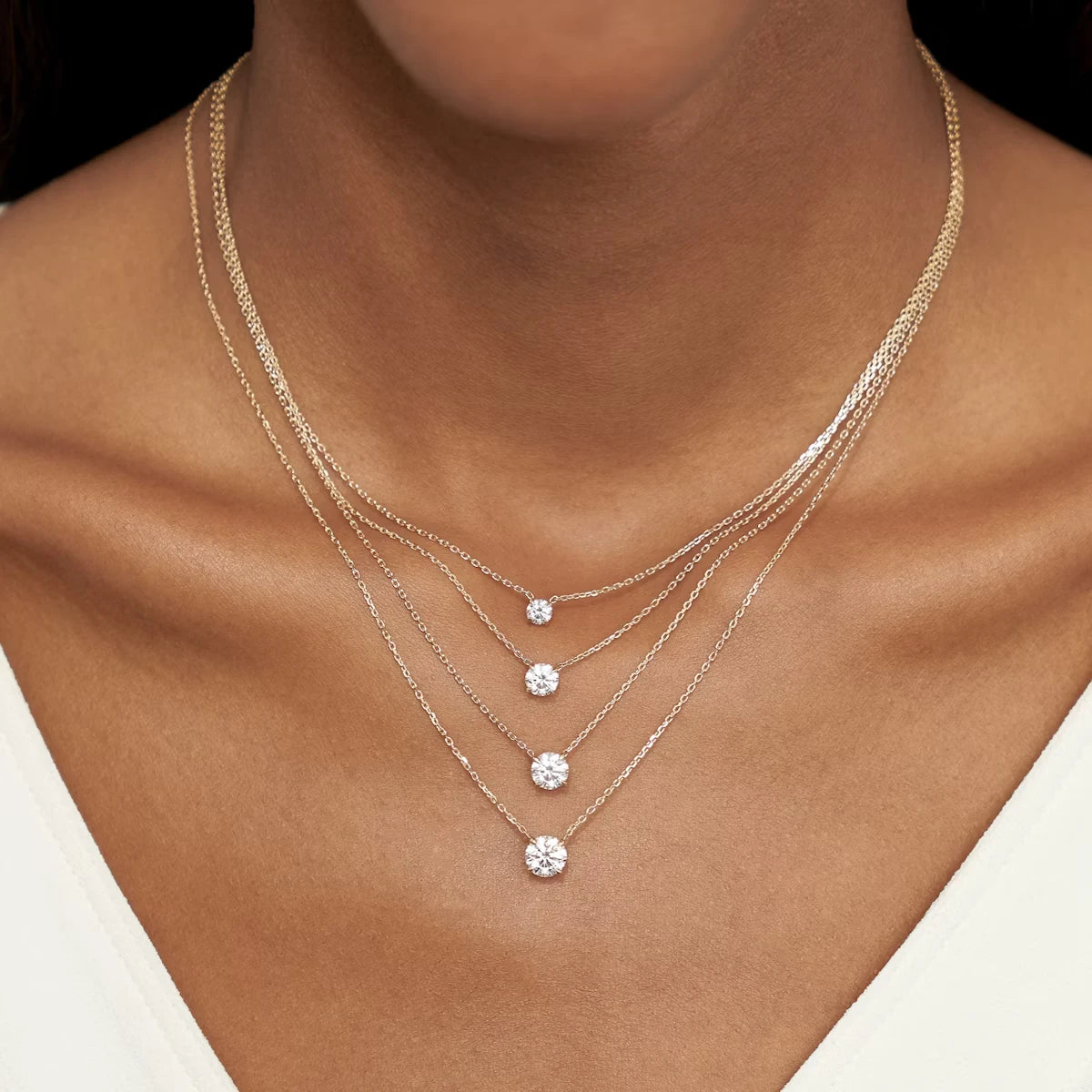 Emari Solitaire Necklace