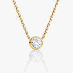 Bezel Solitaire Necklace