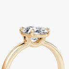 The Signature Oval Yellow Gold Engagement Ring