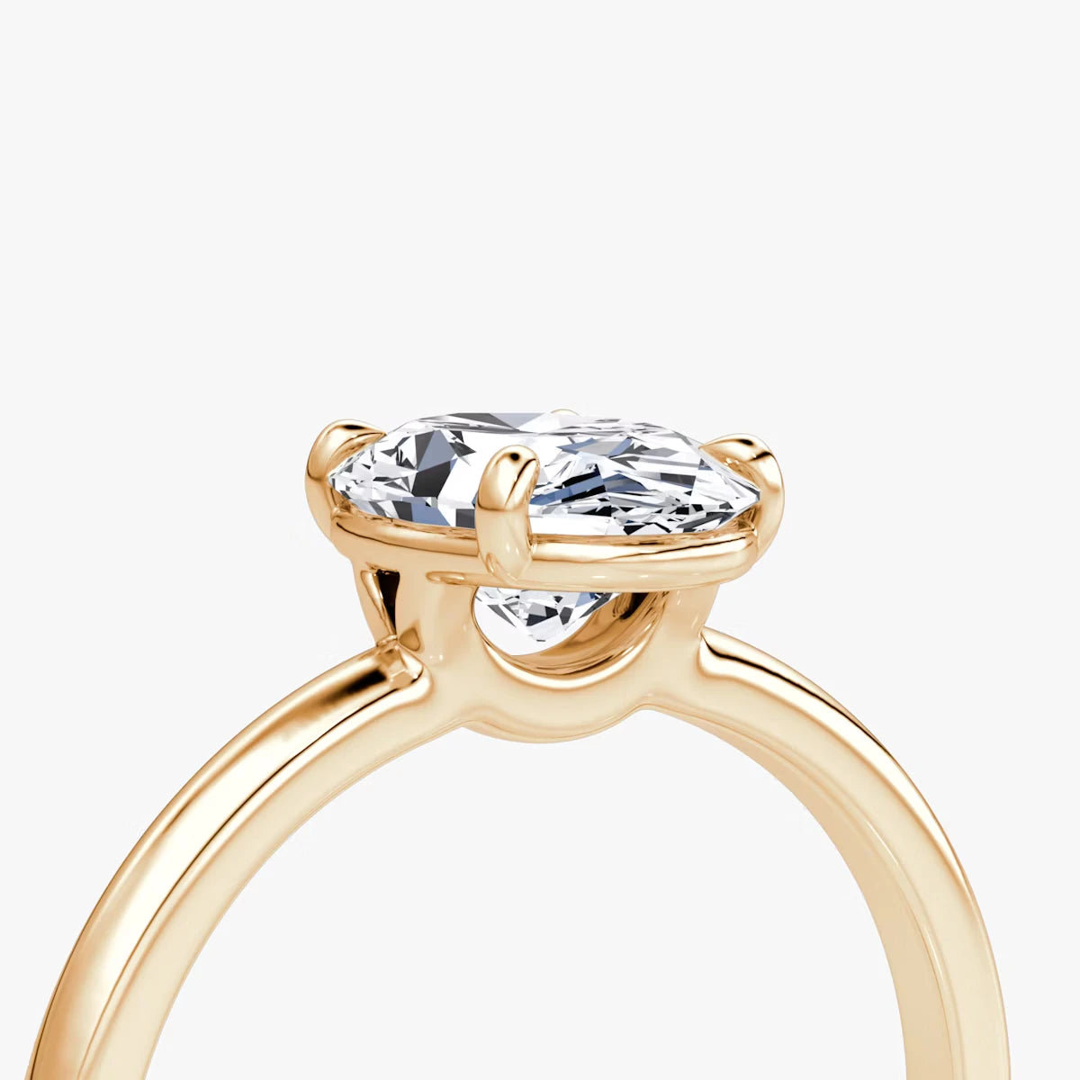 The Signature Oval Yellow Gold Engagement Ring