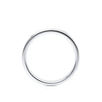 Lab-Created Diamond Channel Eternity Ring – 18k White Gold Statement