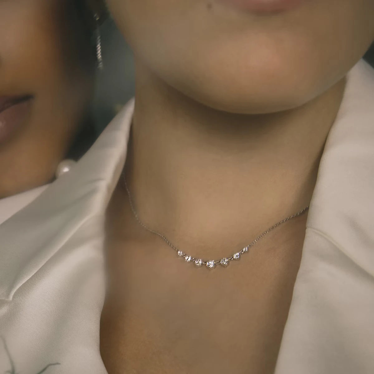 Petite Linked Tennis Necklace