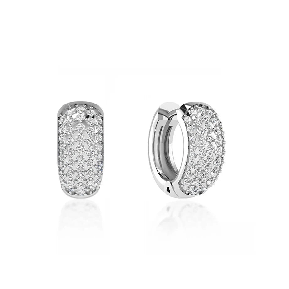 Radiance Lab Diamond Pavé Earrings 18k White Gold