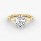 The Signature Oval Yellow Gold Engagement Ring