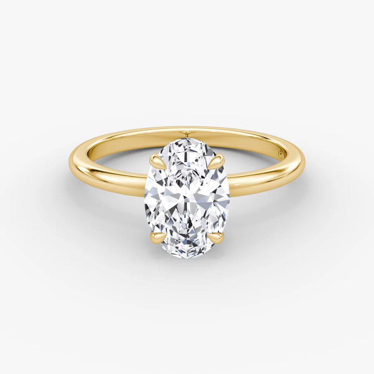 The Signature Oval Yellow Gold Engagement Ring