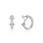 Timeless Lab Diamond Earrings 18k White Gold
