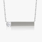 Solitaire Bar Necklace