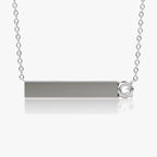Solitaire Bar Necklace