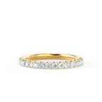 Round 18k Yellow Gold Pavé Eternity Band