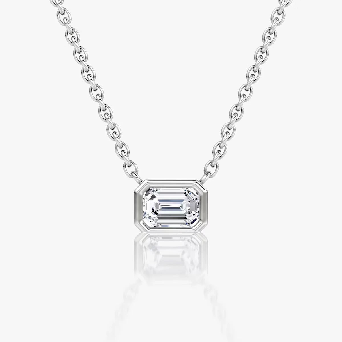 Bezel Solitaire Necklace