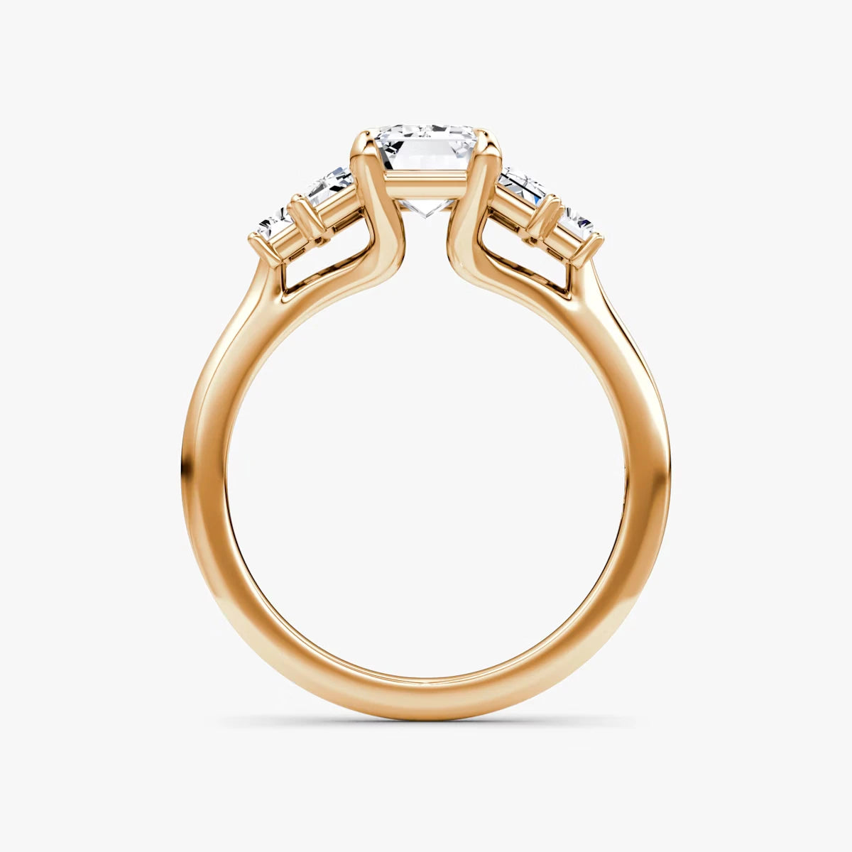 The Five Stone Heirloom Emerald White Gold Engagement Ring