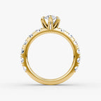 The Amour Eternity Marquise Yellow Gold Engagement Ring