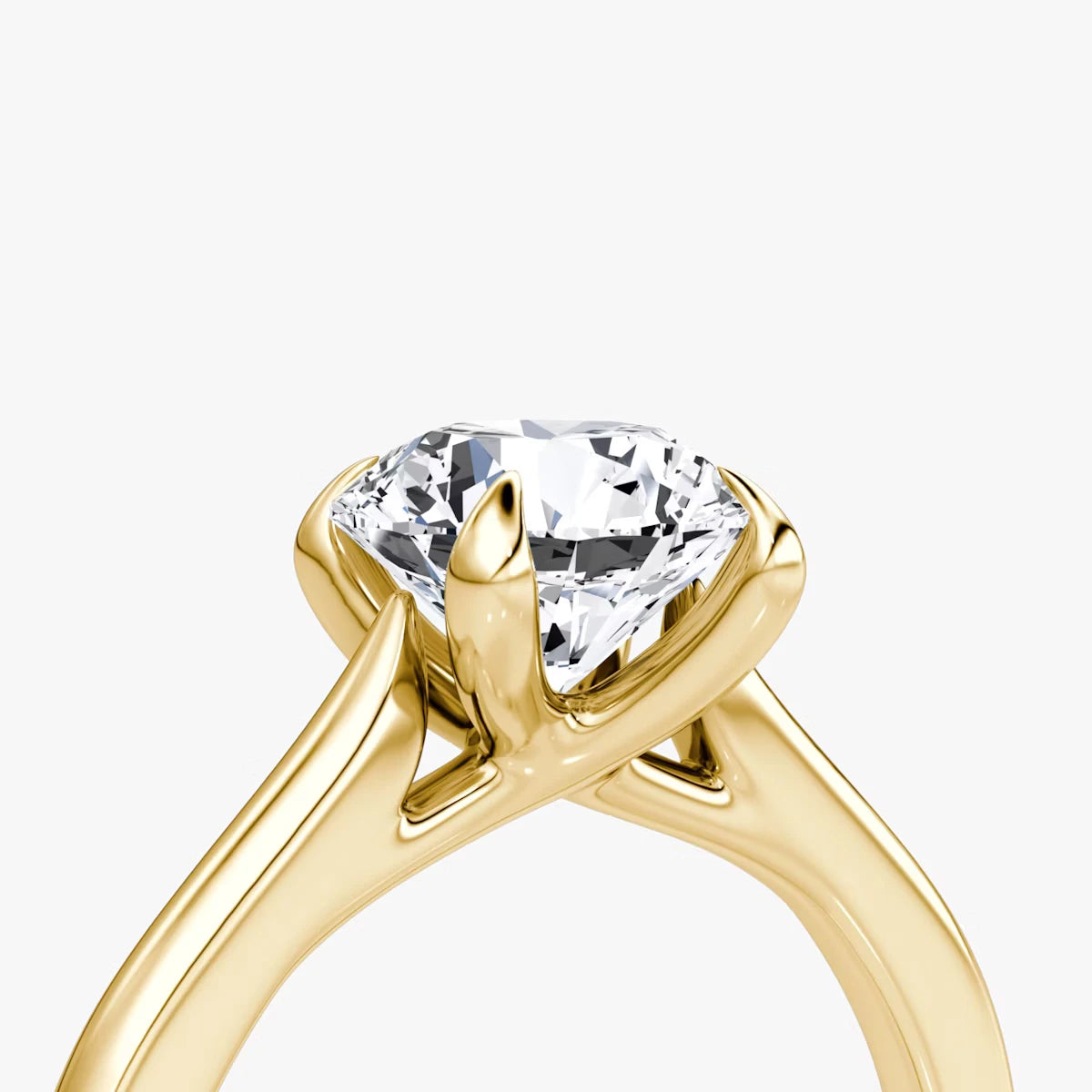 The Trellis Cathedral Round Brilliant White Gold Engagement Ring