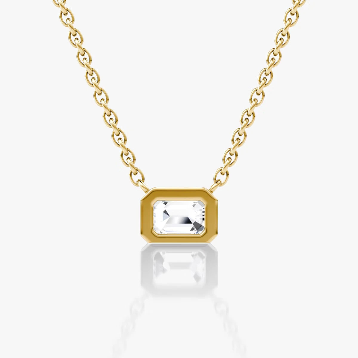 Bezel Solitaire Necklace