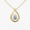 Pear Silhouette Necklace