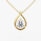 Pear Silhouette Necklace
