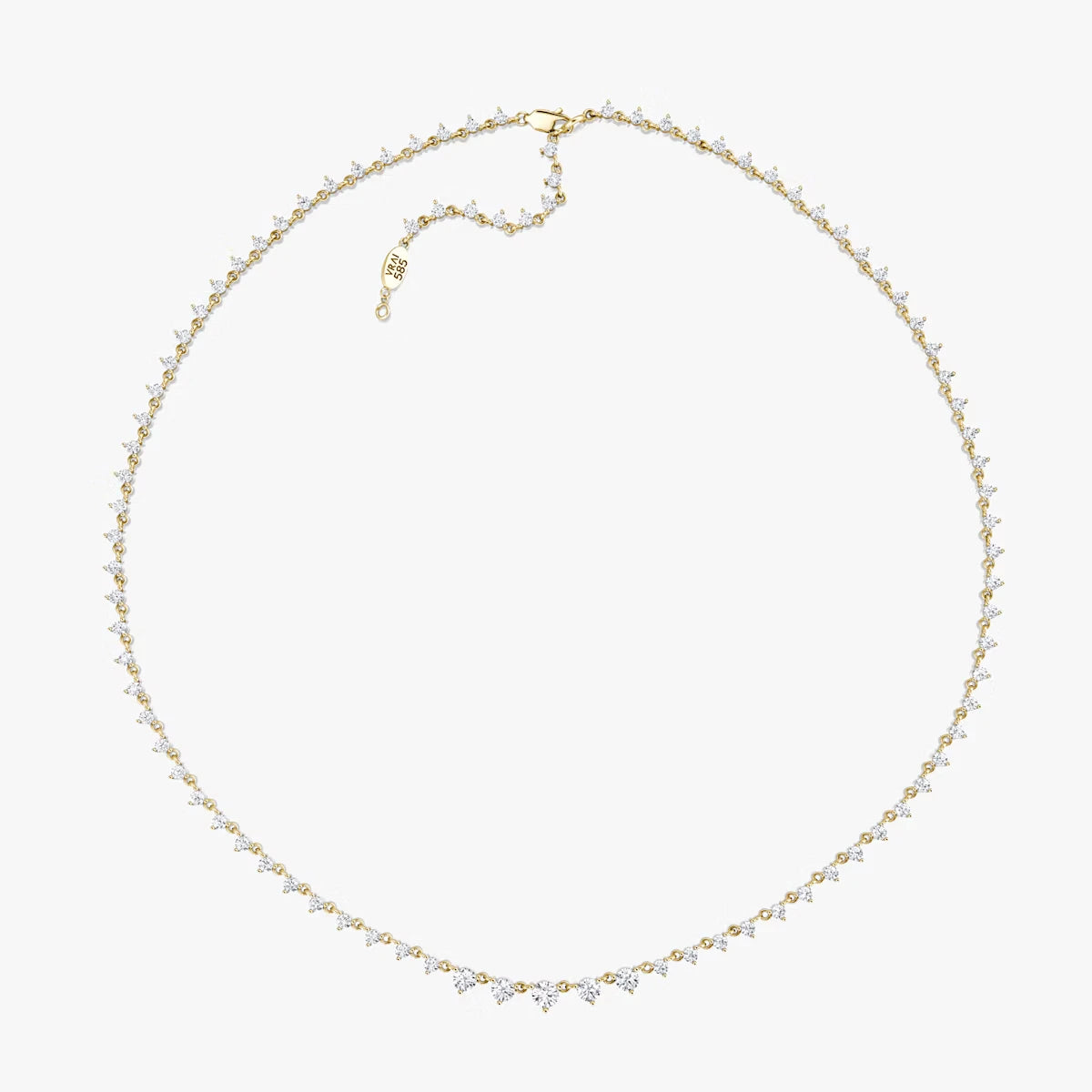 Infinity Linked Tennis Necklace