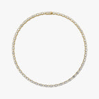 Mixed Bezel Tennis Necklace