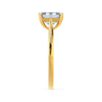 Emerald Elegance Lab Diamond Solitaire – 18k Yellow Gold