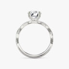 The Twisted Classic Round Brilliant White Gold Engagement Ring