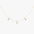 Floating Baguette Station Necklace