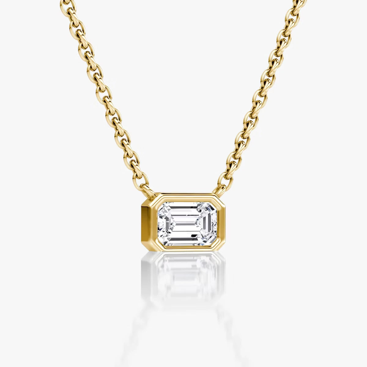 Bezel Solitaire Necklace