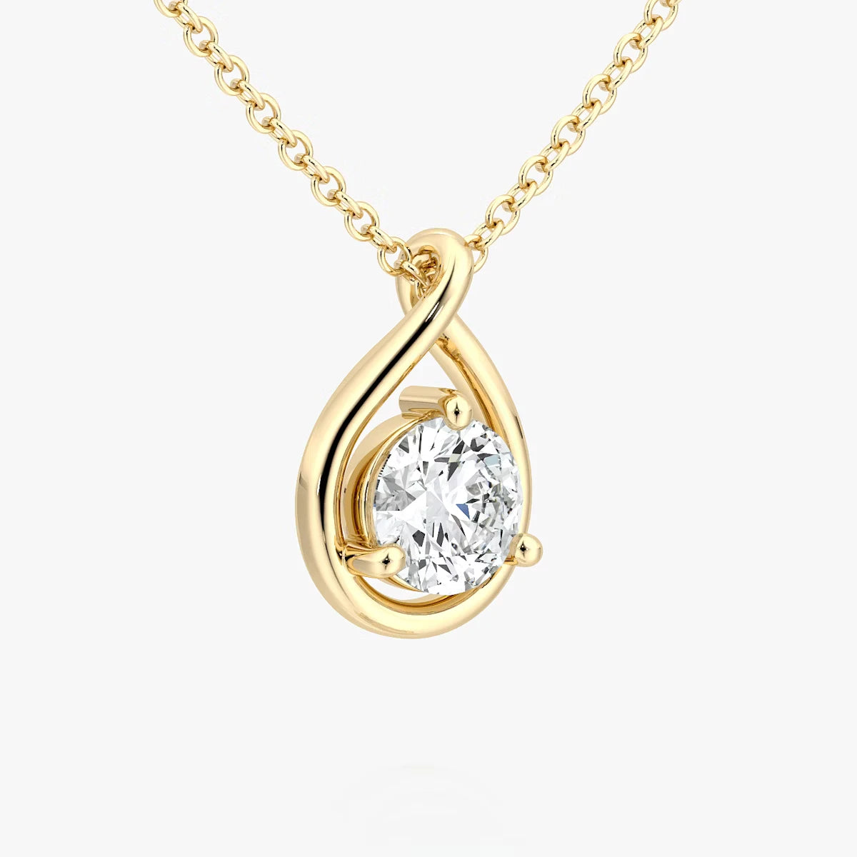 Pear Silhouette Necklace