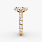 The Amour Eternity Marquise Yellow Gold Engagement Ring