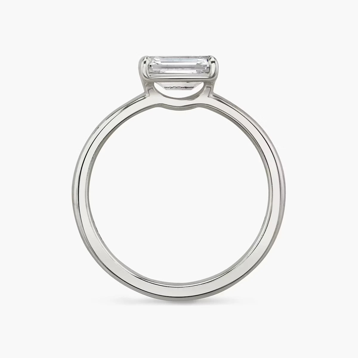 The Signature Emerald Yellow Gold Engagement Ring