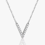 Emari V Pavé Necklace