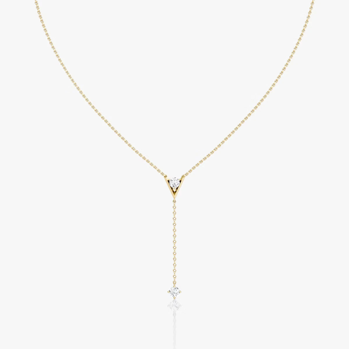 Emari V Duo Lariat Necklace