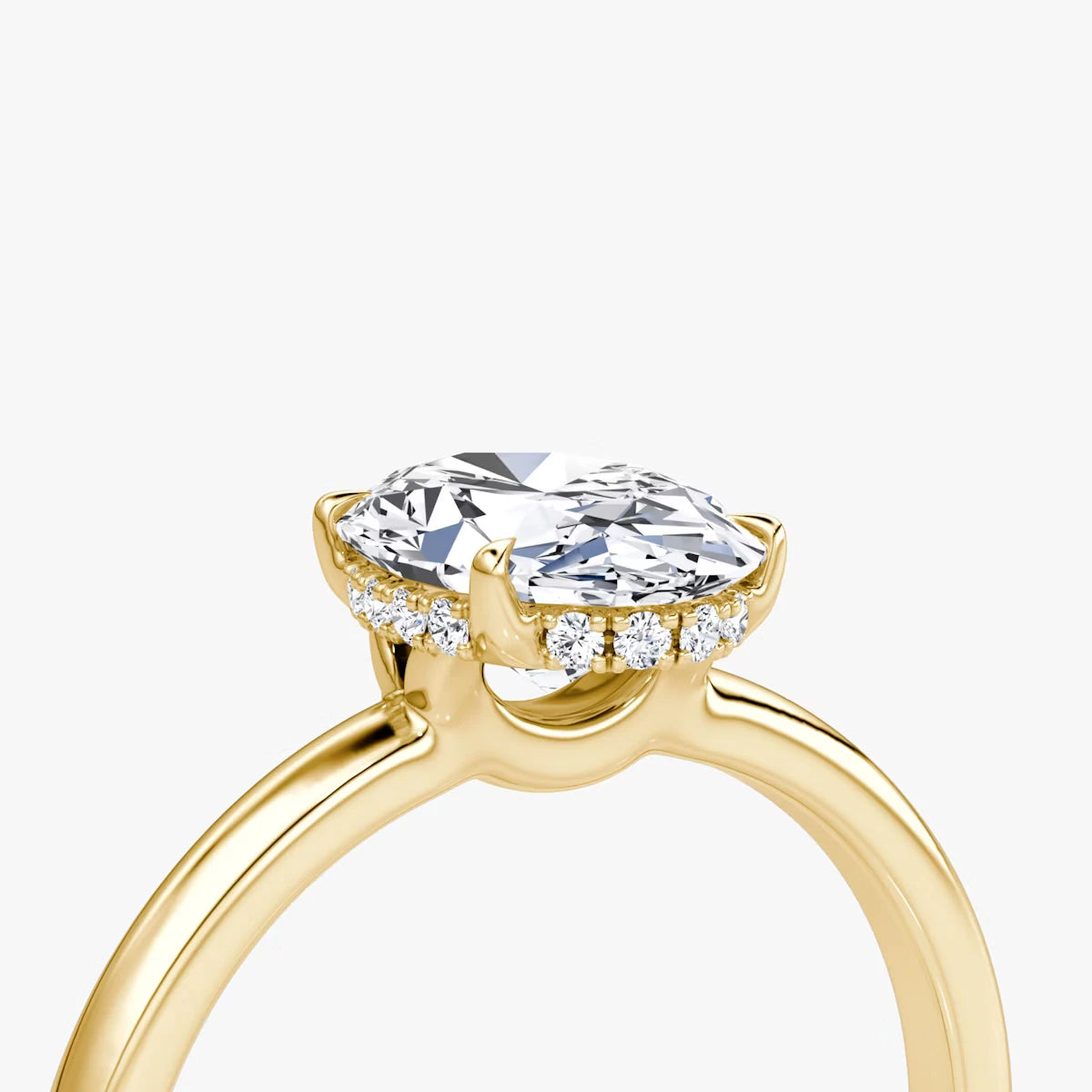 The Signature Oval Yellow Gold Engagement Ring