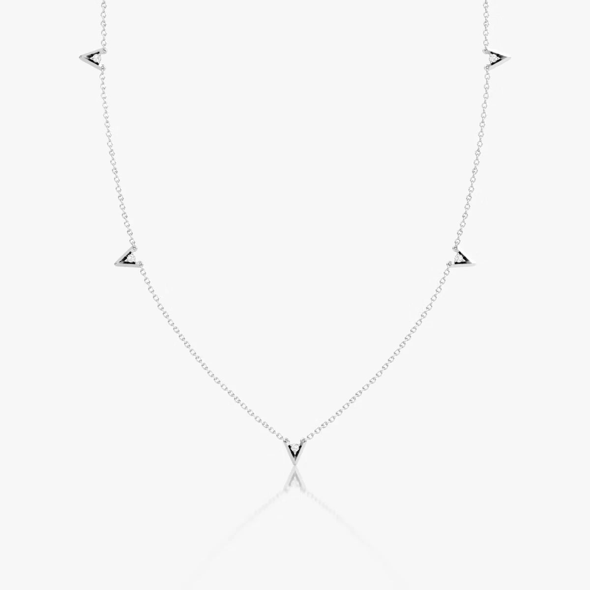 Emari V Petite Station Necklace