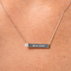 Solitaire Bar Necklace