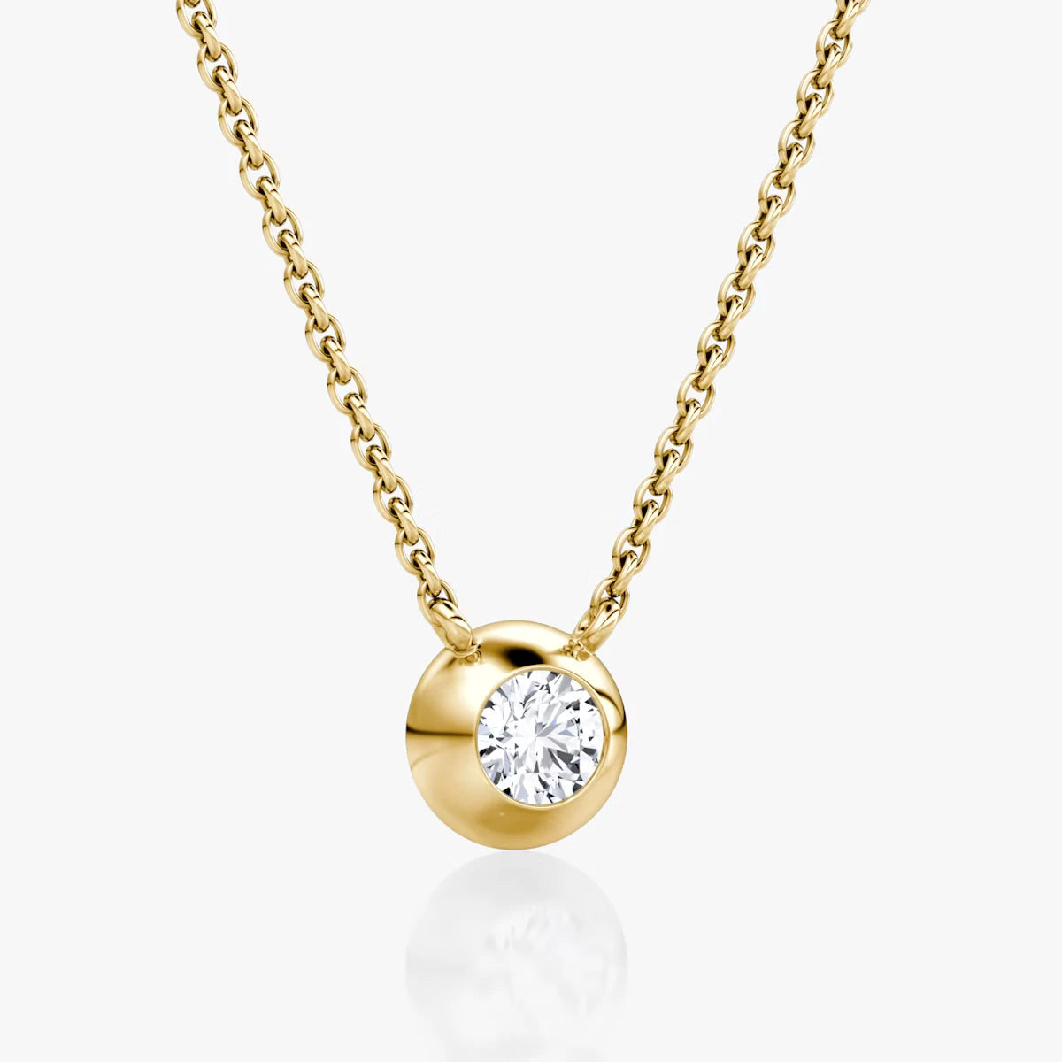 Dome Solitaire Necklace